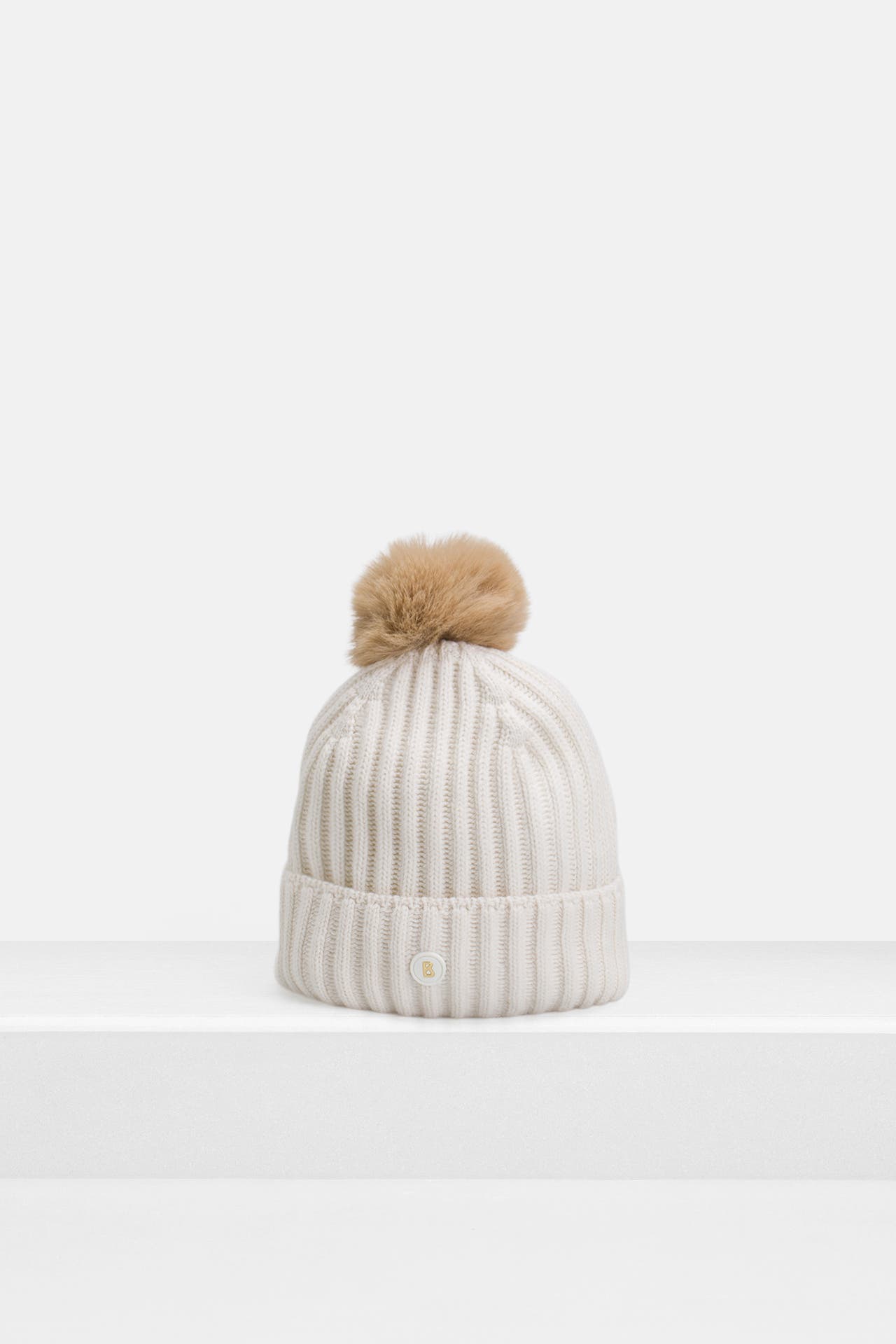 Cappellino Bimba In Cotone Biologico Sterntaler Con Orecchie Da Gatto E Lacci, Ecru, Morbido E Caldo