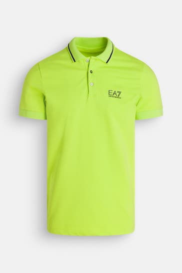 EA7 Polo-Shirt neongrün