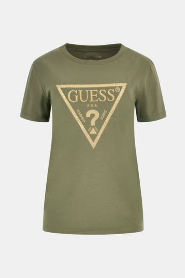 GUESS T-Shirt oliv