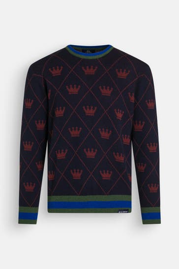 LA MARTINA Strickpullover gemustert