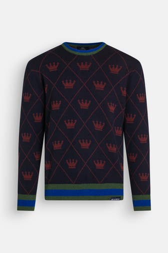 LA MARTINA Strickpullover gemustert