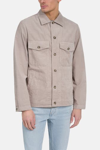 MARC O'POLO Cord-Overshirt taupe