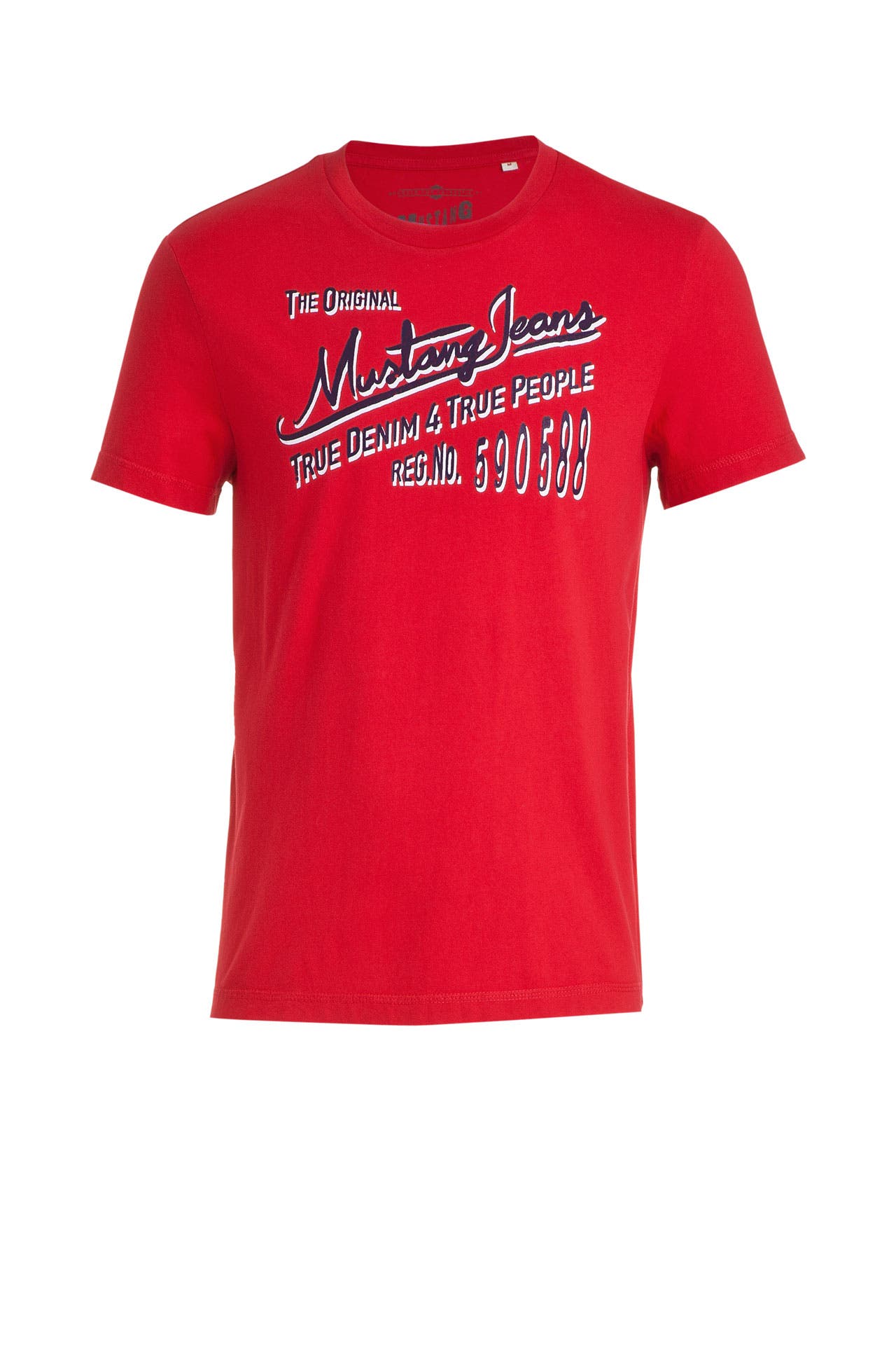 MUSTANG T-Shirt 'Stained' rot, Bild 1