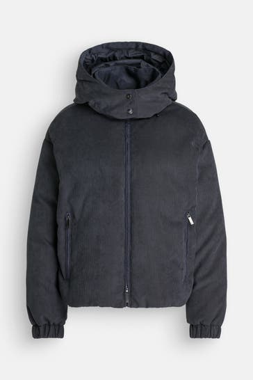 EMPORIO ARMANI Cord-Daunenjacke graublau