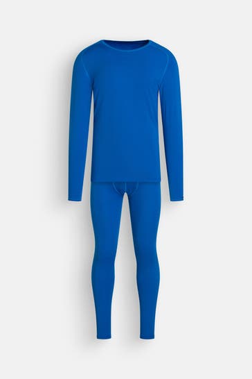 LÖFFLER Set: Baselayer und Funktionstights blau