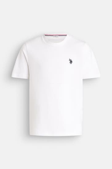 U.S. POLO ASSN. T-Shirt 'Sand' weiß