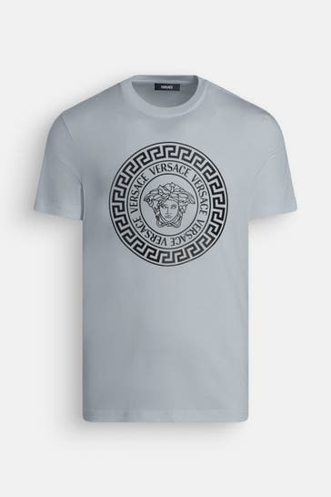 VERSACE T-Shirt hellgrau