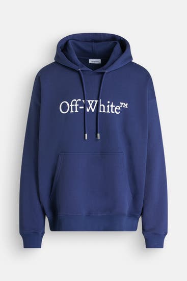 OFF-WHITE - Hoodie 'Big Booksih Skate' königsblau
