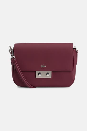 LACOSTE Umhängetasche burgunder