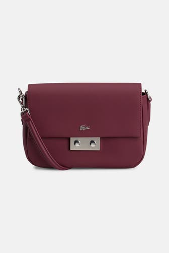 LACOSTE Umhängetasche burgunder