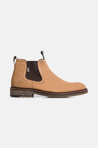 FLORIS VAN BOMMEL Chelsea-Boots 'Tanker' camel