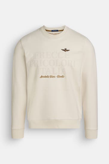 AERONAUTICA MILITARE Cream-coloured Sweat Shirt