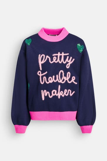 BILLIEBLUSH Strickpullover navy