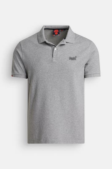 SUPERDRY Polo-Shirt grau