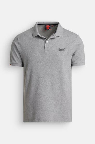 SUPERDRY - Polo-Shirt grau