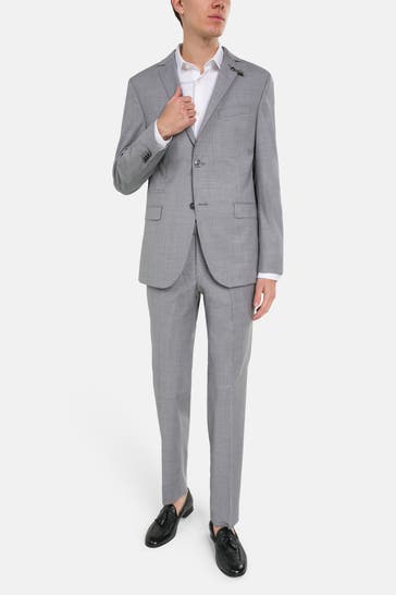 BALDESSARINI Woll-Anzug grau