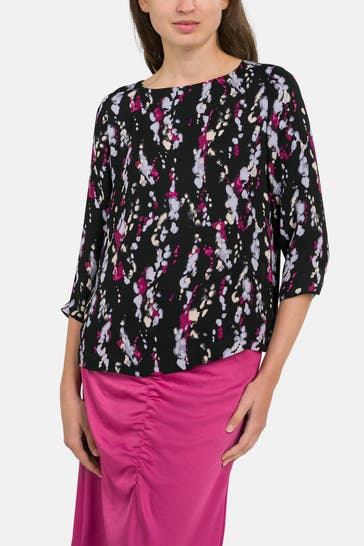 S.OLIVER BLACK LABEL Casual-Bluse gemustert