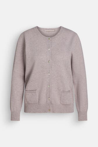 (THE MERCER) N.Y. Kaschmir-Strickjacke greige