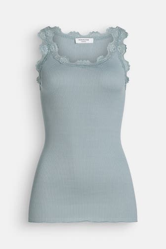 ROSEMUNDE Seidenmix-Top graublau