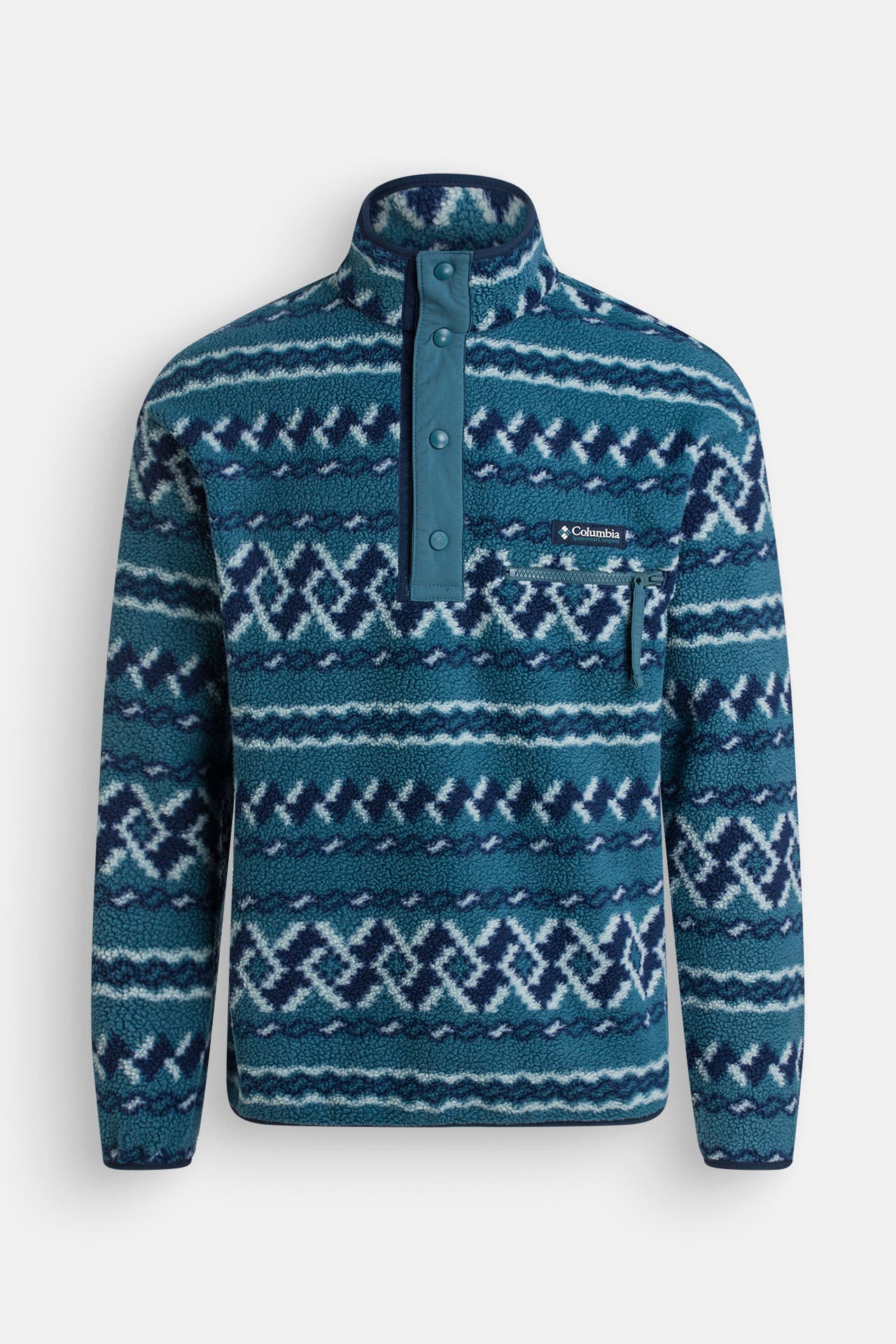 COLUMBIA Fleece-Troyer 'Helvetia' gemustert, Bild 1