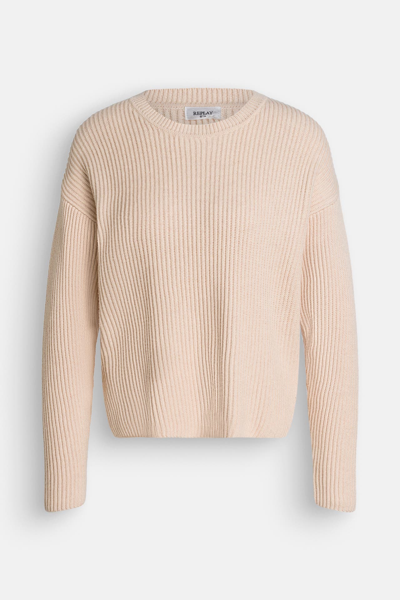 REPLAY Strickpullover beige, Bild 1