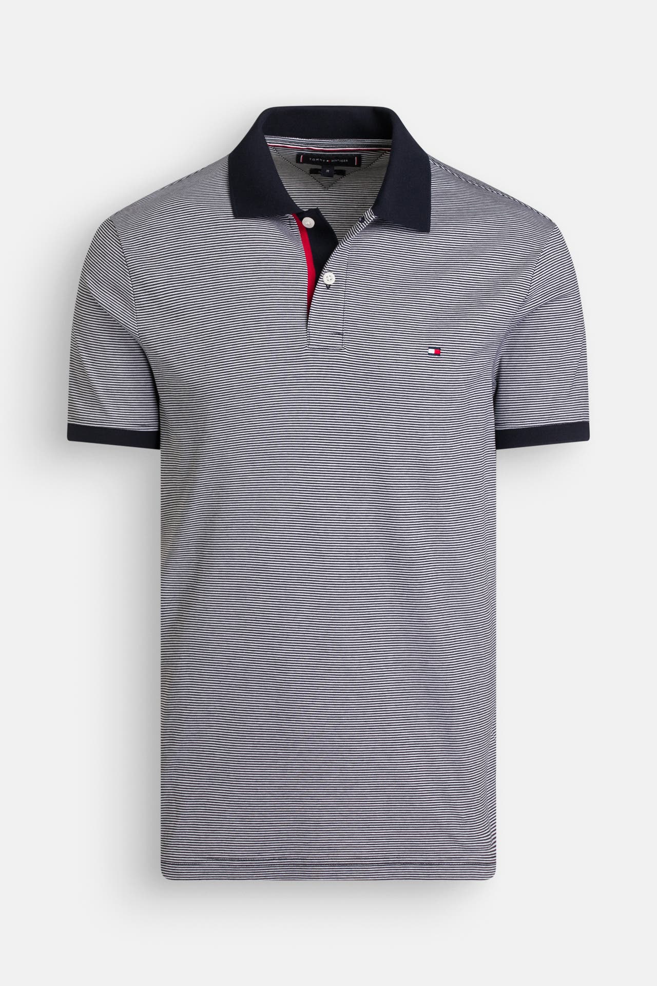 TOMMY HILFIGER Polo-Shirt navy gestreift, Bild 1