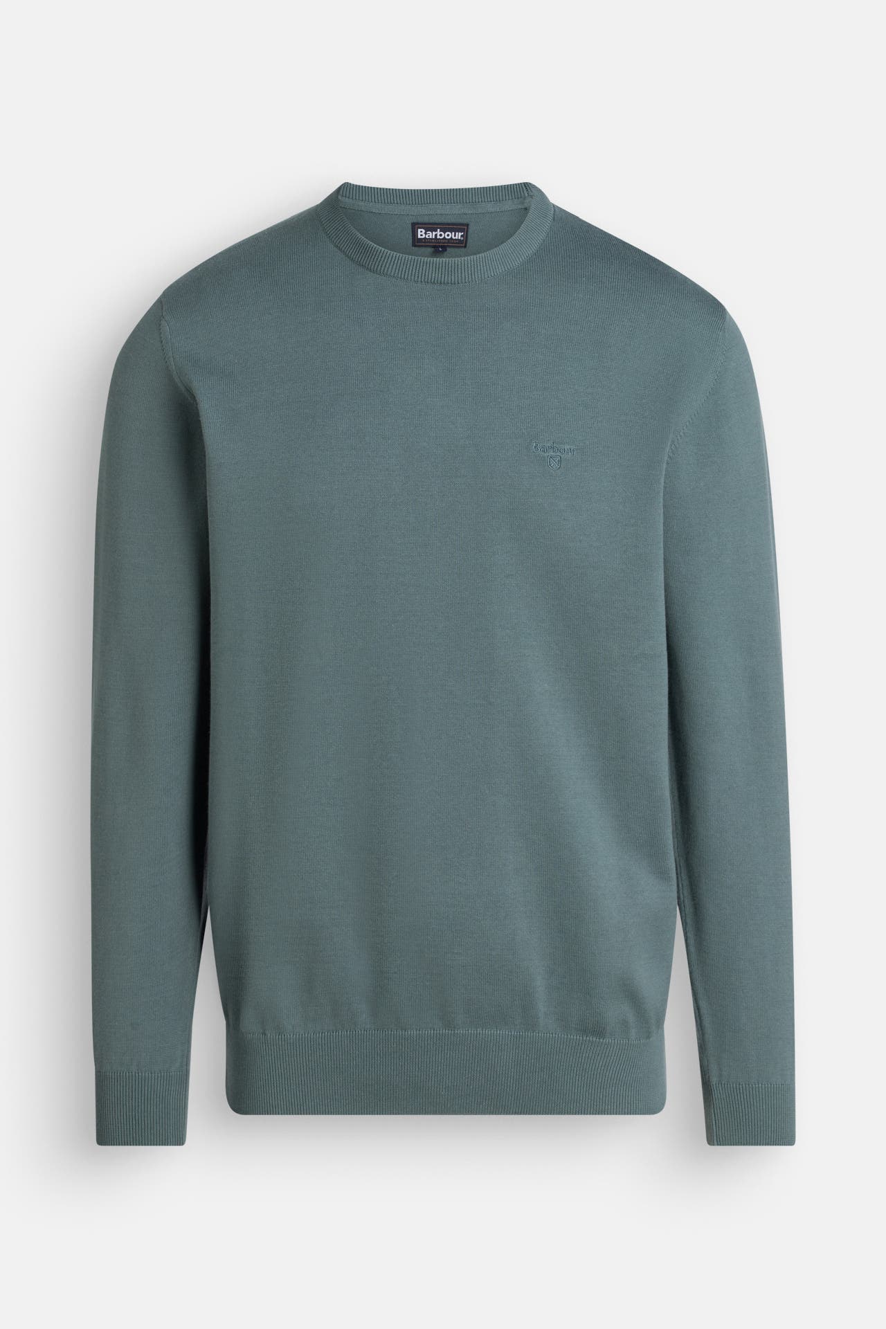 BARBOUR Strickpullover 'Pima' petrol, Bild 1