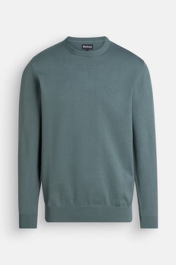 BARBOUR Strickpullover 'Pima' petrol