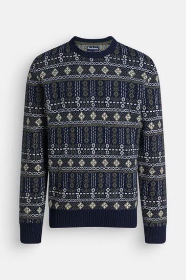 BARBOUR Wollpullover gemustert