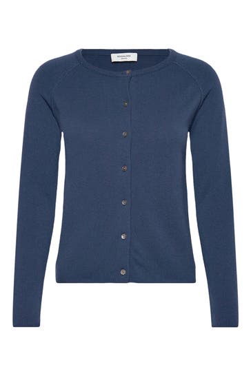 ROSEMUNDE Kaschmirmix-Cardigan azurblau