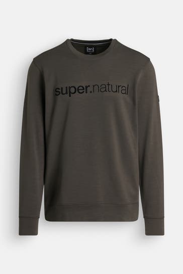SUPER.NATURAL Sweatshirt dunkelbraun