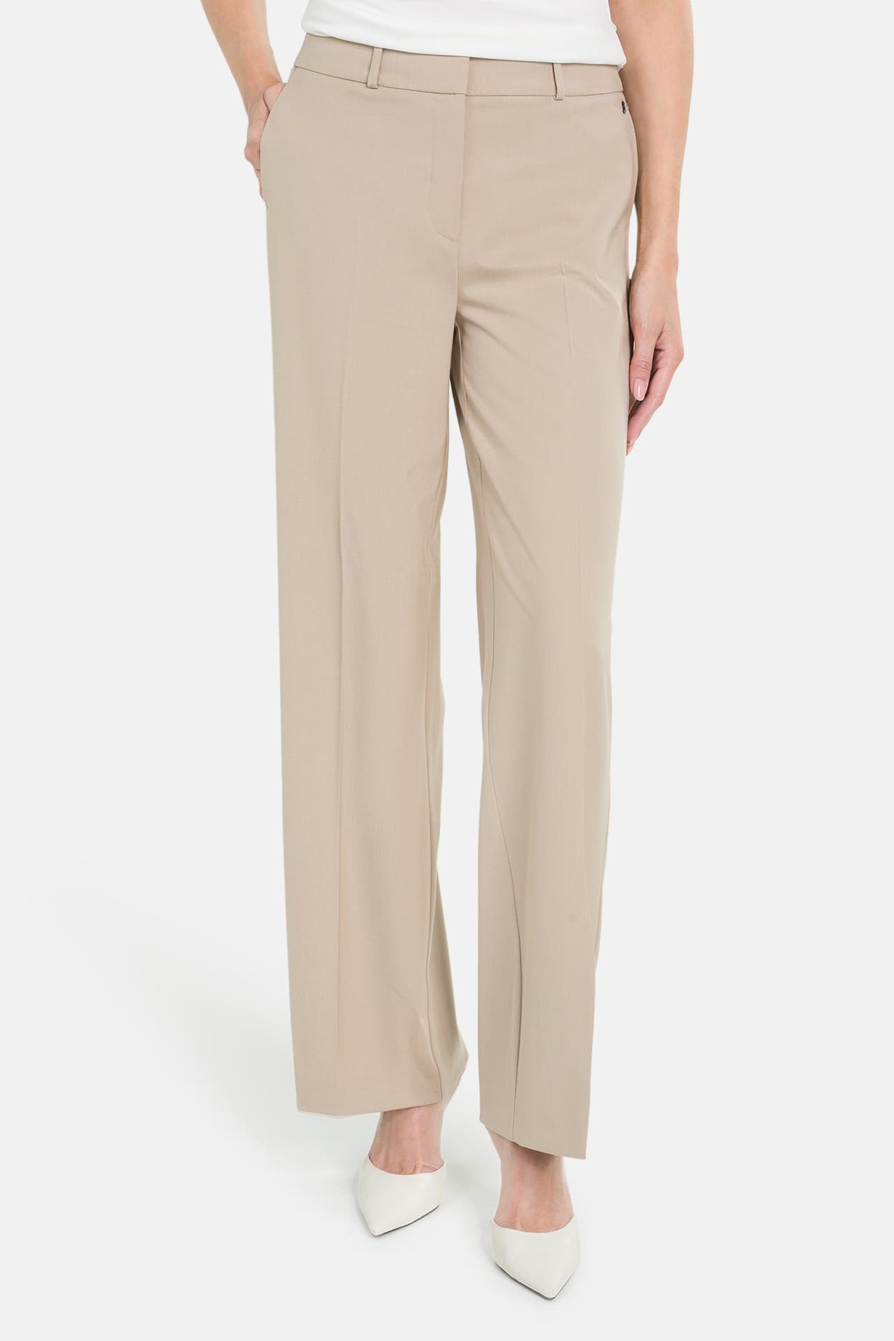 COMMA, Stoffhose beige, Bild 1