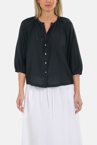 MARC O'POLO Blusenshirt schwarz