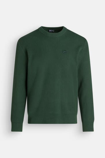 DIESEL Strickpullover dunkelgrün