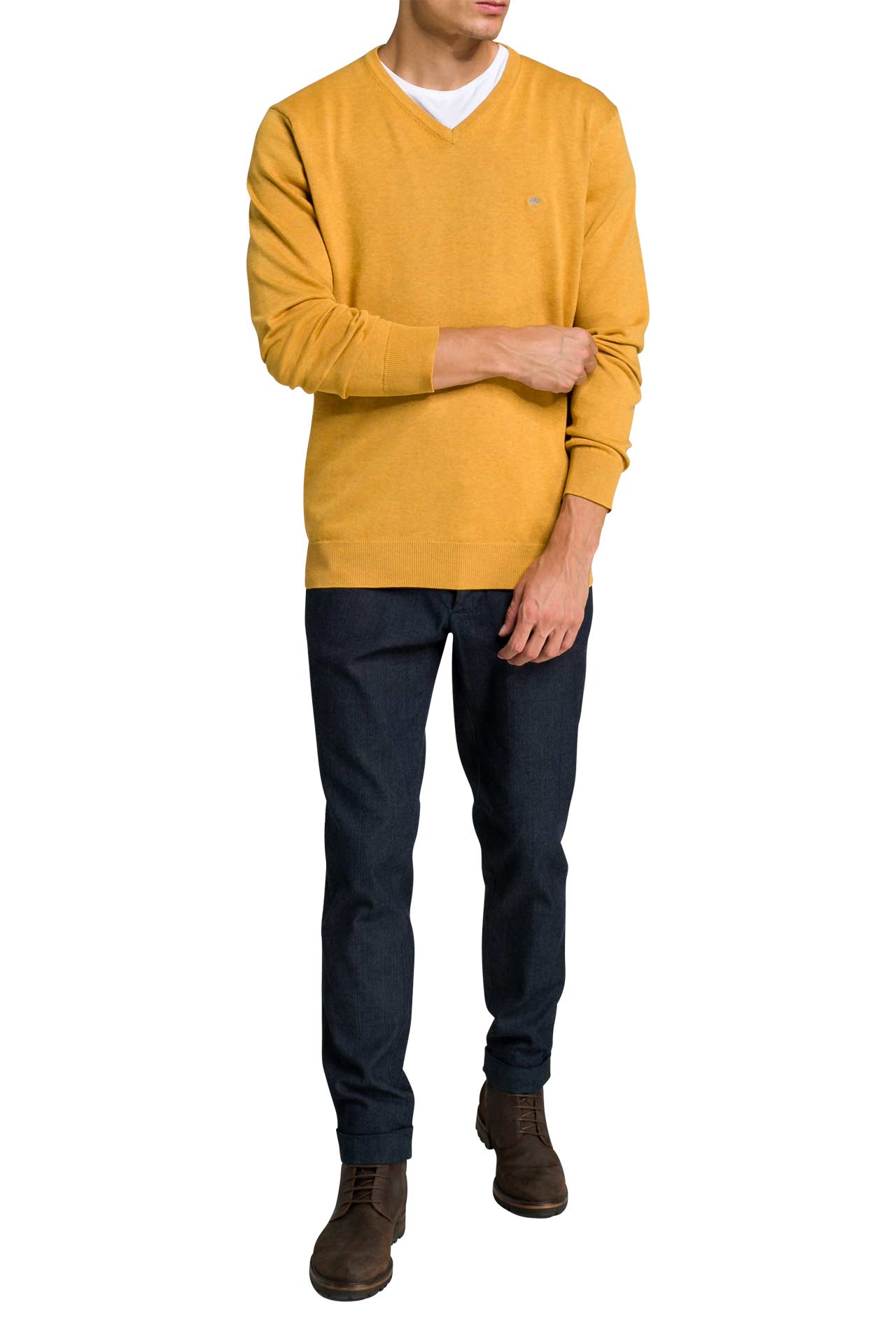 FYNCH-HATTON Strickpullover gelb, Bild 1