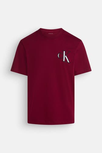 CALVIN KLEIN T-Shirt weinrot