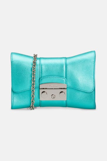 FURLA Clutch 'Metropolis' türkis