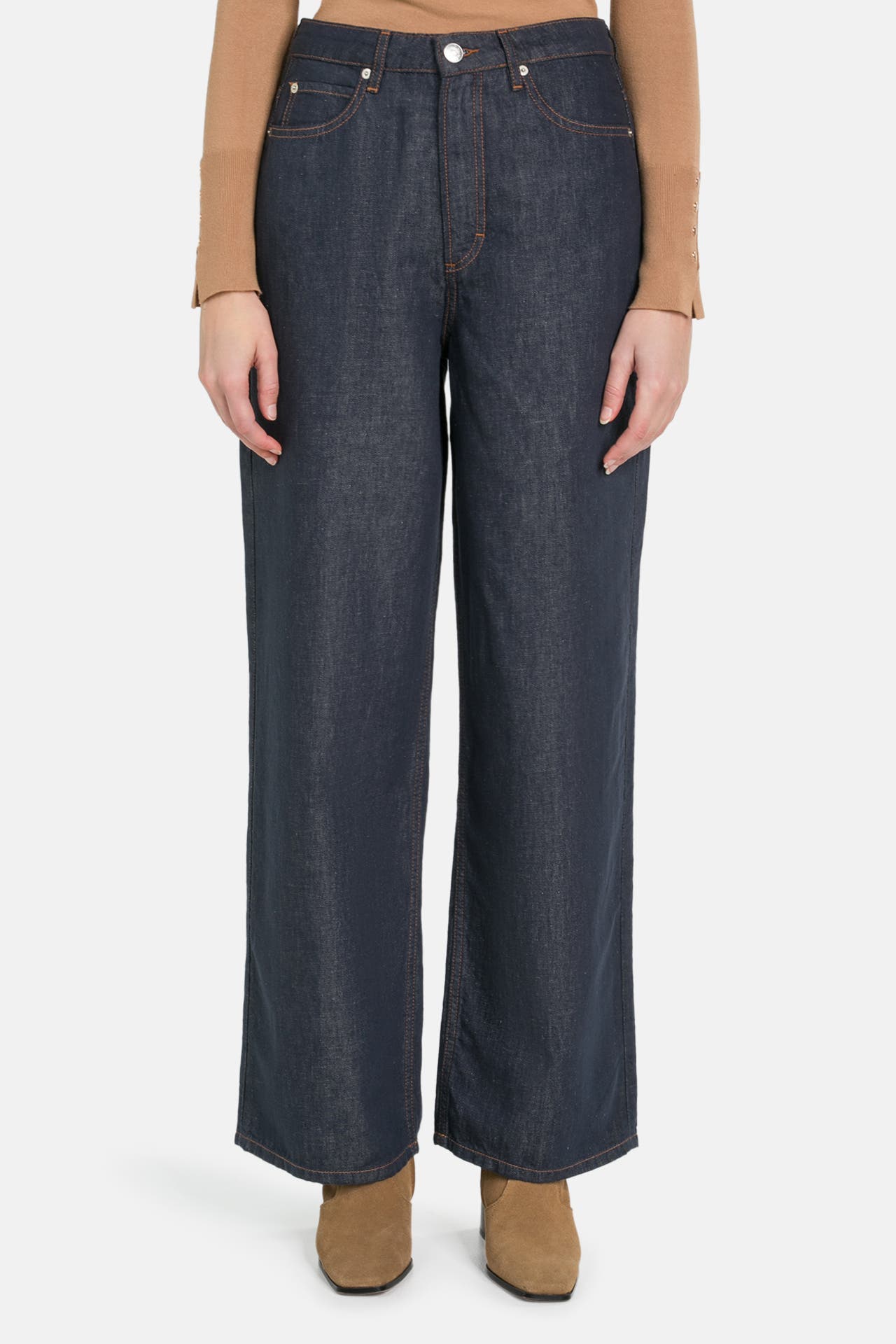 MARC O'POLO Leinenmix-Jeans Wide Fit, Bild 1