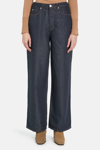 MARC O'POLO Leinenmix-Jeans Wide Fit