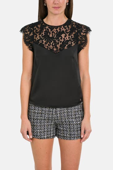 GUESS Blusenshirt 'Marie' schwarz