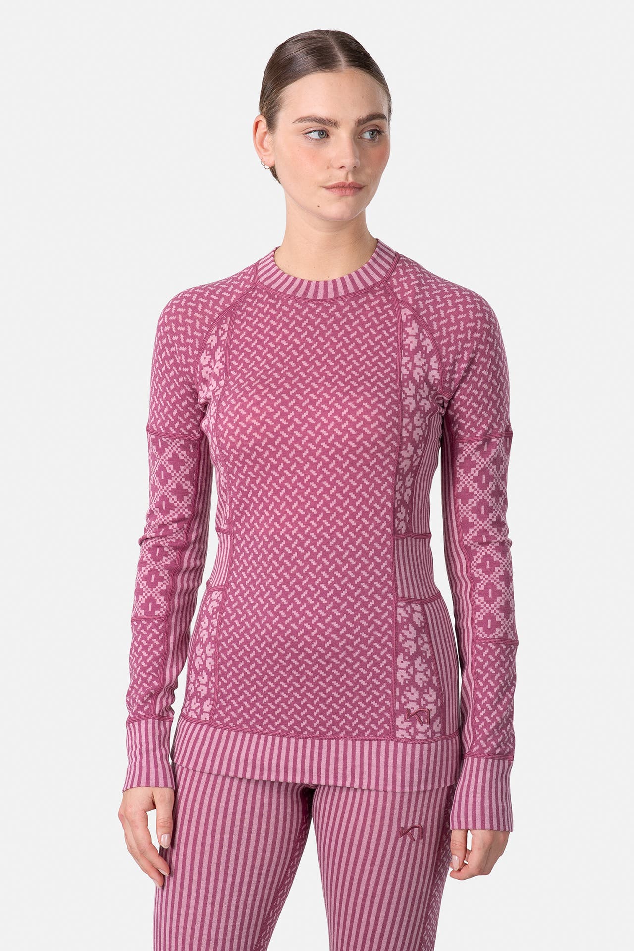 KARI TRAA Baselayer 'Smekker' gemustert, Bild 1