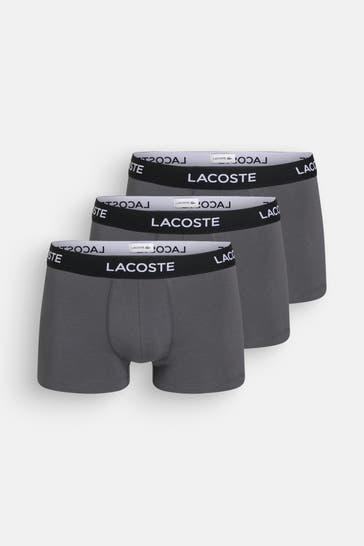 LACOSTE 3er-Pack Boxer Trunks grau