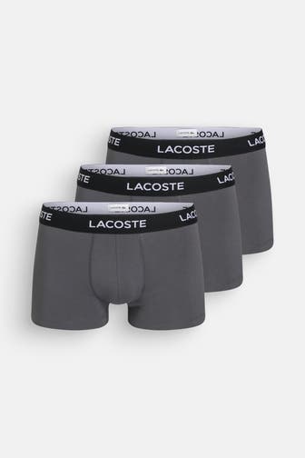 LACOSTE 3er-Pack Boxer Trunks grau