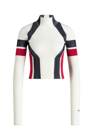 DIESEL Strickshirt 'Maglia' gemustert