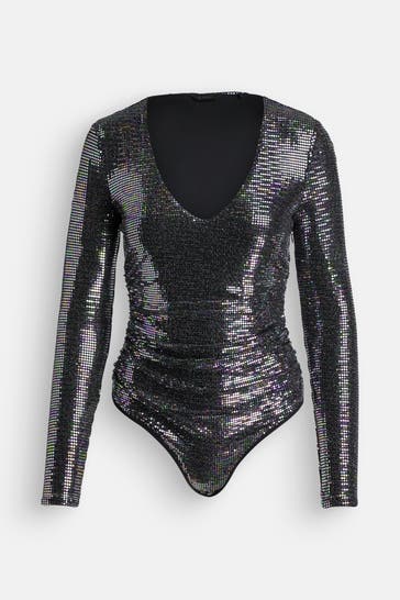 GUESS Longsleeve-Body mehrfarbig