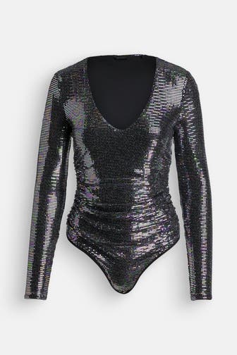 GUESS Longsleeve-Body mehrfarbig