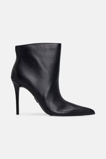 STEVE MADDEN Leder-Stiefeletten 'Sentinel' schwarz