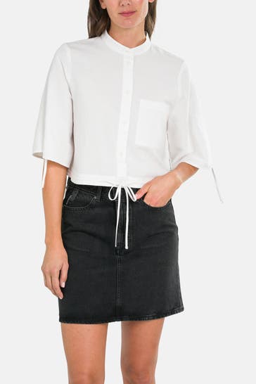 MARC O'POLO DENIM Casual-Bluse weiß