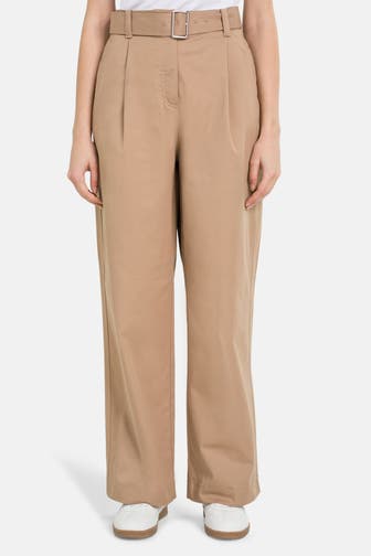 CALVIN KLEIN Business-Hose hellbraun
