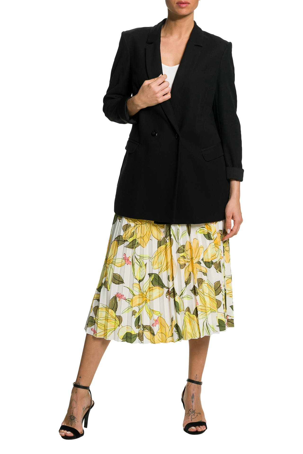 COMMA Plisseerock floral » günstig online kaufen | Outletcity 